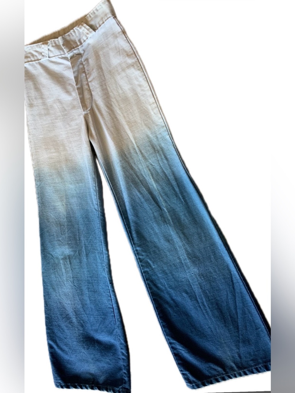 Vintage 70s Bell Bottom Ombre Jeans